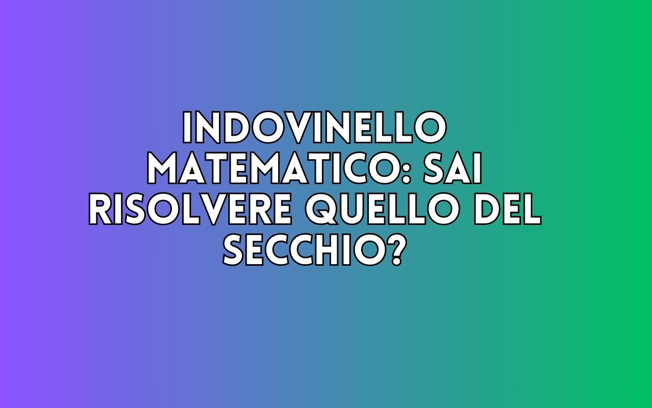 Sfida matematica: sai risolvere l'indovinello del Superenalotto?